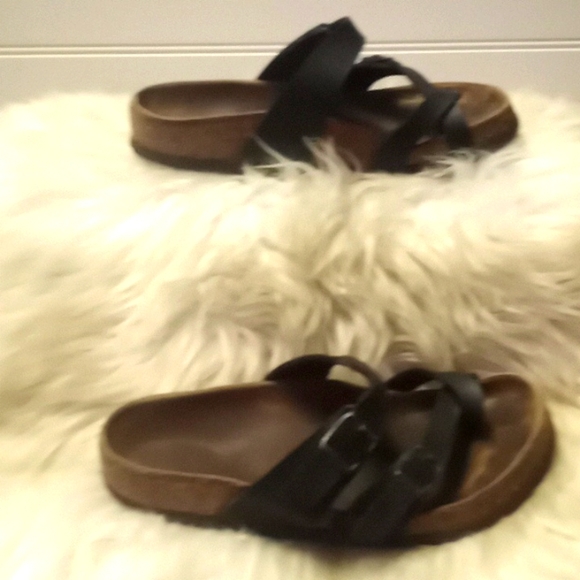 Birkenstock Black Leather Mayari Sandal - Picture 7 of 12